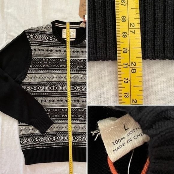 Original Weatherproof Vintage Style Holiday Sweater sz L New 100% Cotton - Picture 5 of 9